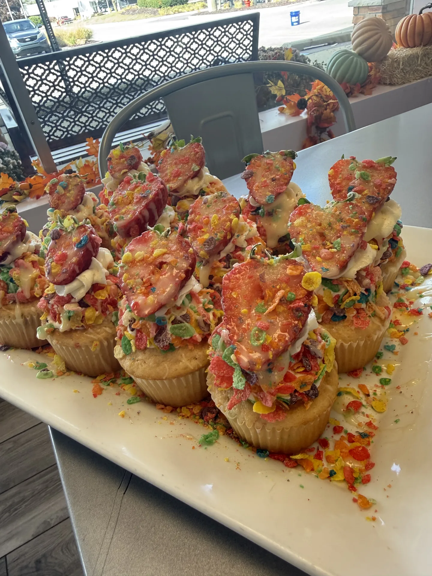 Strawberry Crunch cupcake